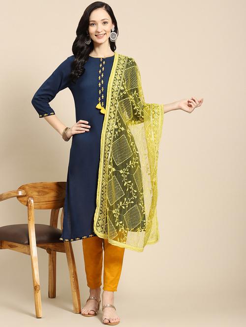 embroidered net dupatta - 18876713 -  Standard Image - 0