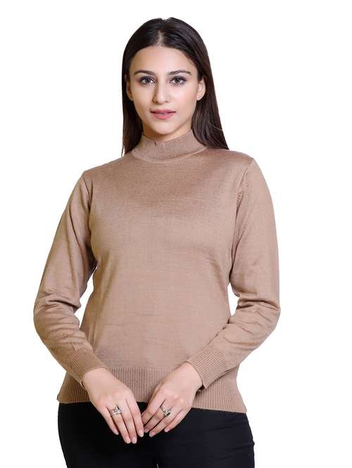 high neck solid  pullover - 18878026 -  Standard Image - 0