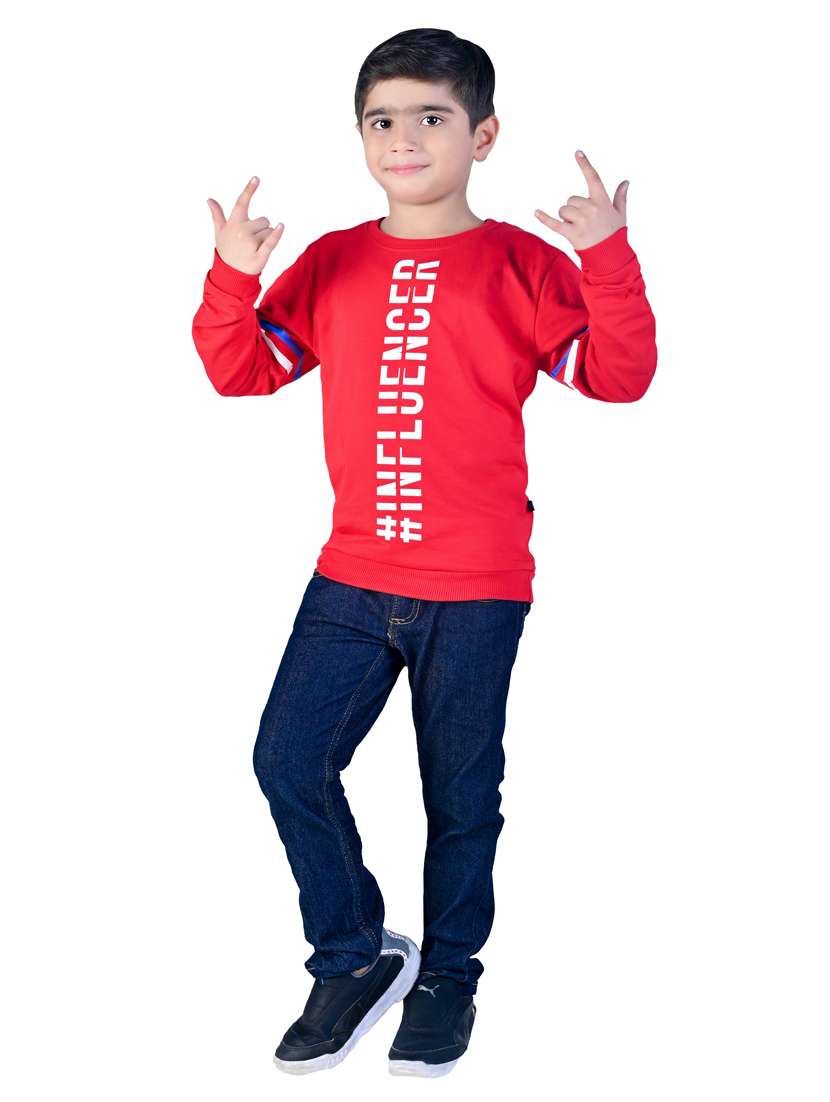 boys typography sweatshirt