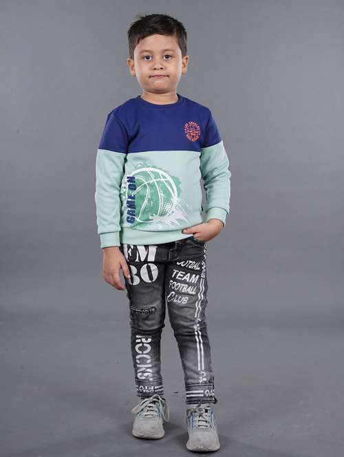 boys color block sweatshirt - 18878058 -  Standard Image - 0