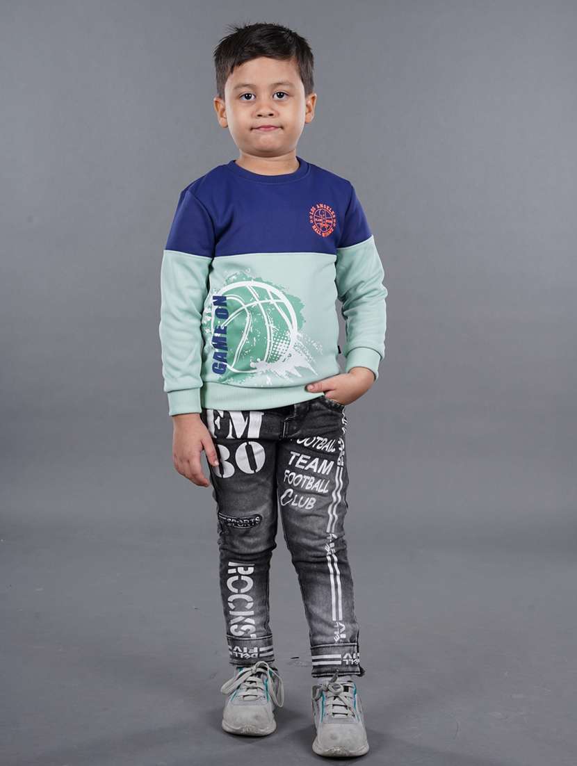 boys color block sweatshirt - 18878058 -  Zoom Image - 0