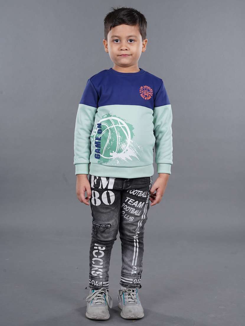 boys color block sweatshirt - 18878058 - Standard Image - 3