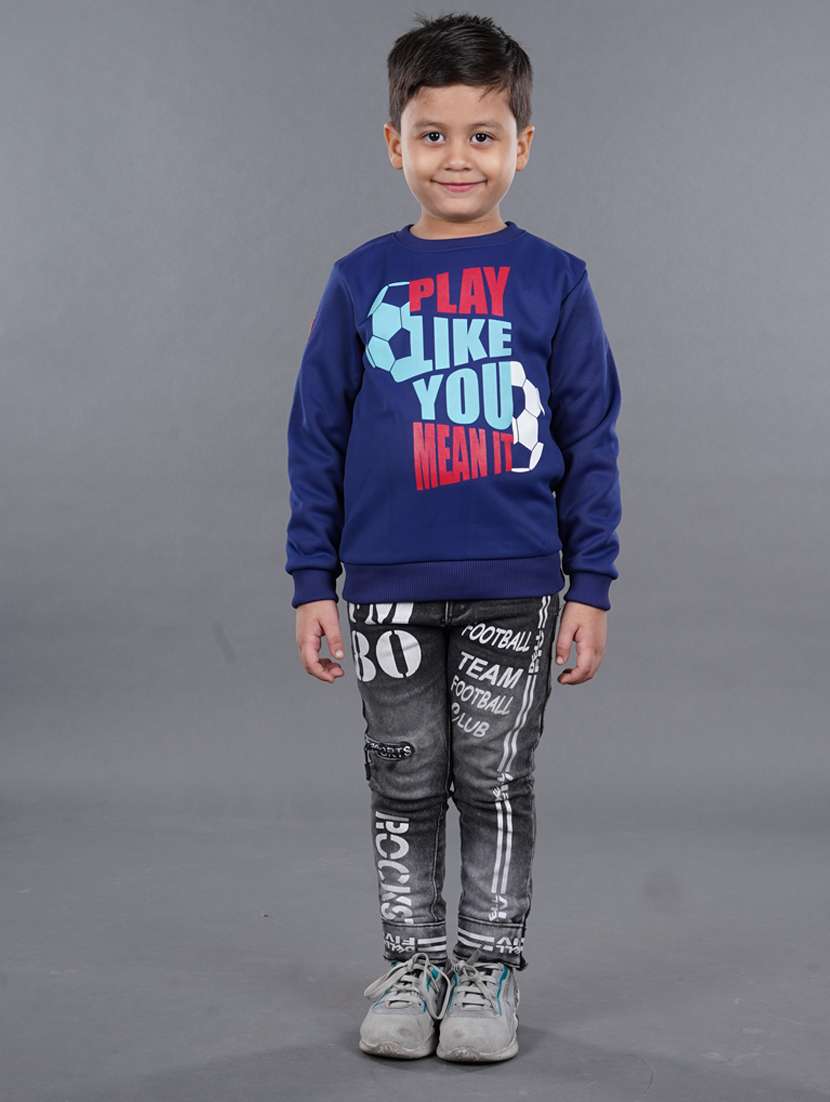 boys typography sweatshirt