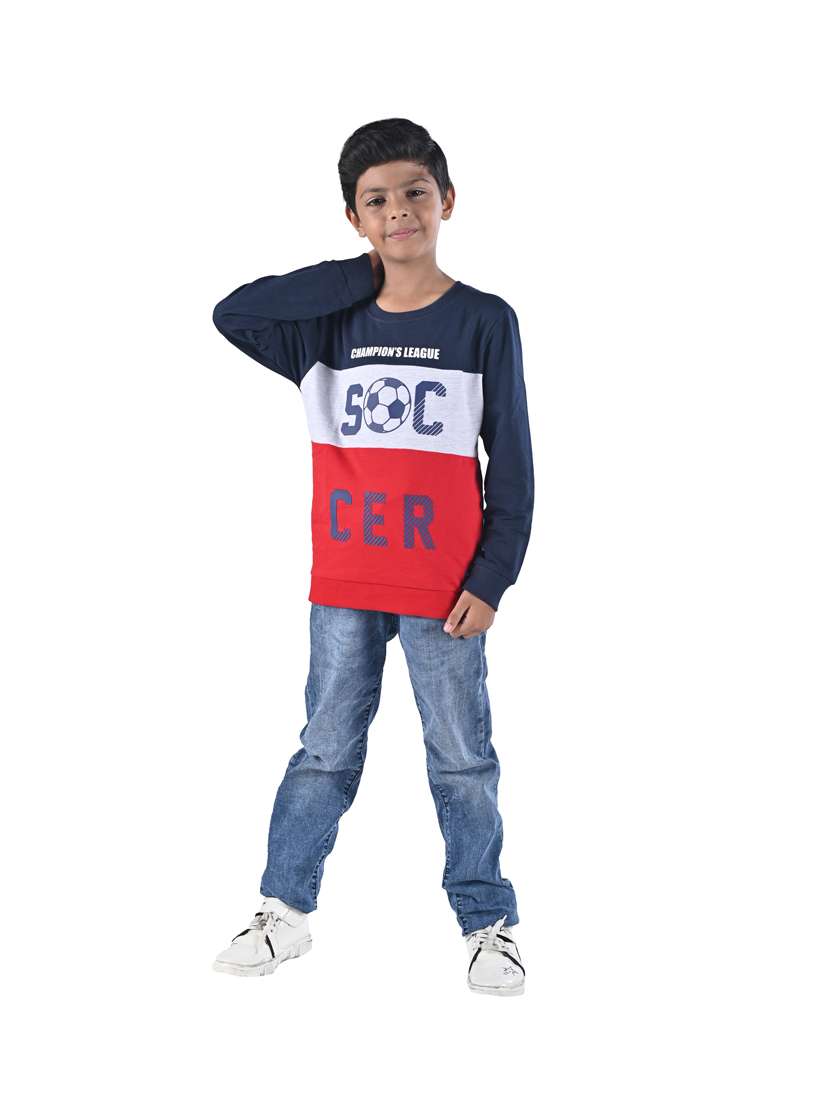 boys color block sweatshirt - 18878071 -  Standard Image - 3