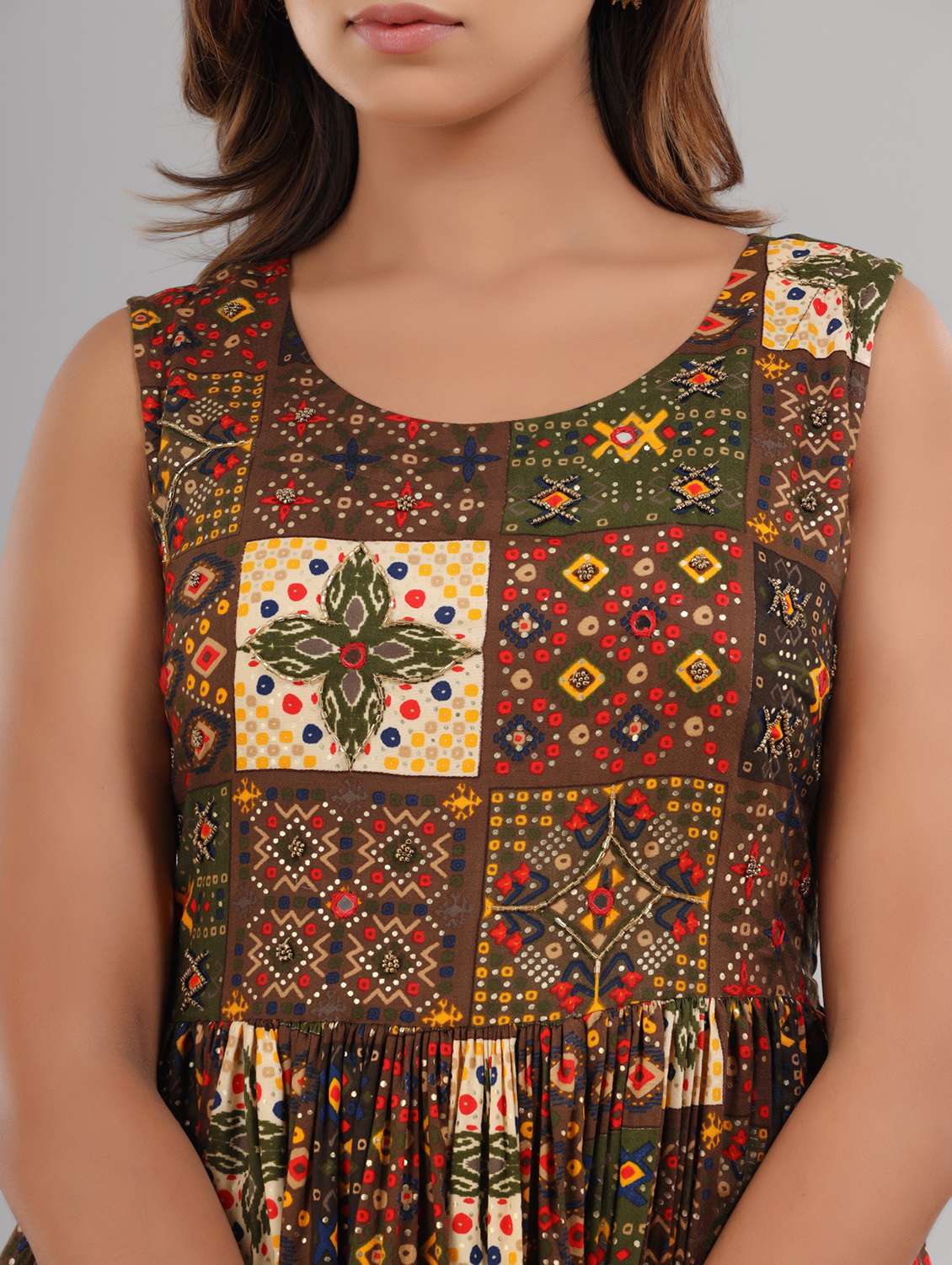  bandhani kurta sharara suit set  - 18881053 -  Standard Image - 3