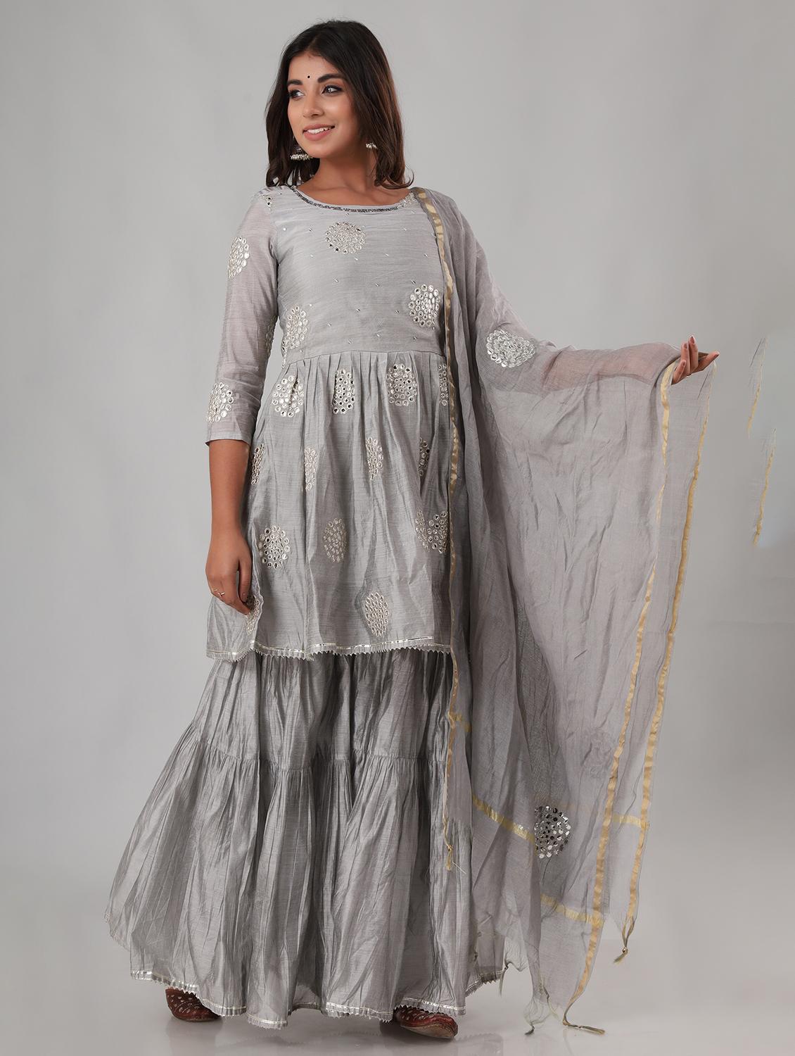 embellished kurta set  - 18881083 -  Zoom Image - 0