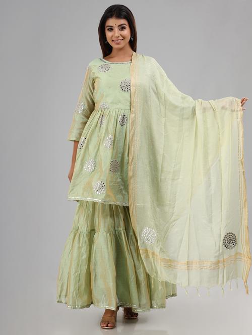 embellished kurta set - 18881084 - Standard Image - 0
