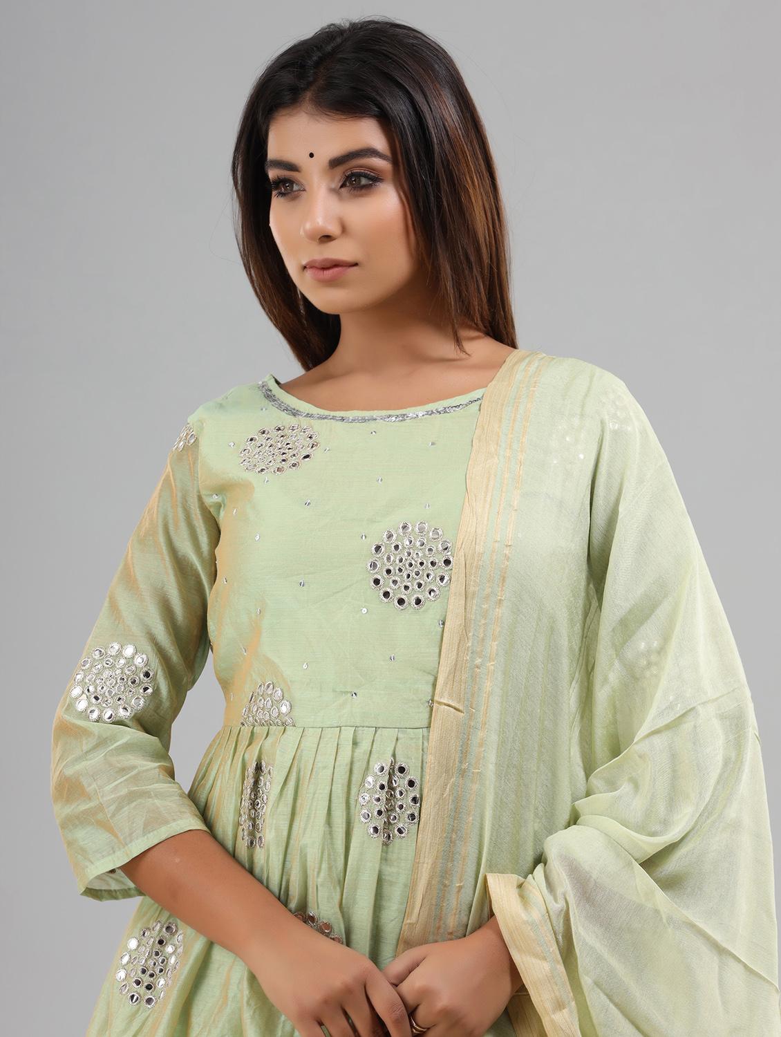 embellished kurta set - 18881084 - Standard Image - 3