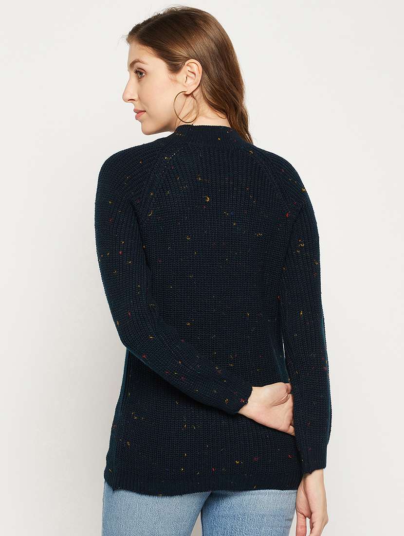 women long sleeves solid pullover - 18881379 - Standard Image - 3