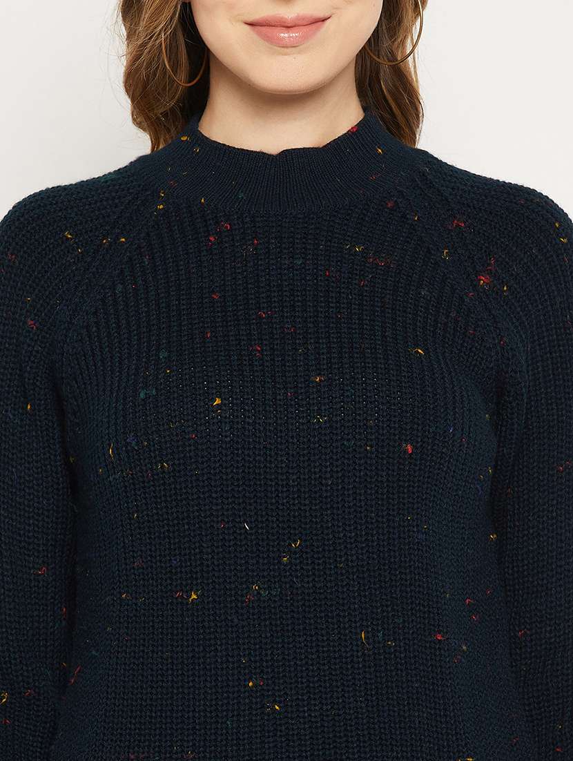women long sleeves solid pullover - 18881379 - Standard Image - 5