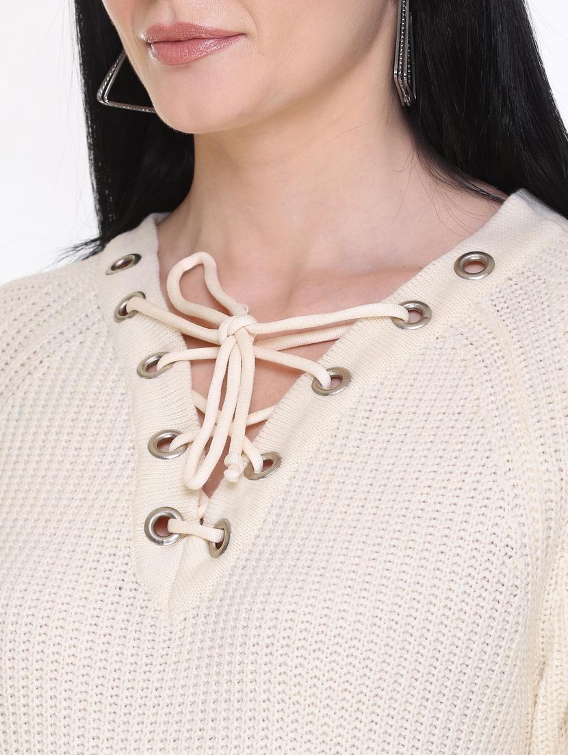 white wool regular top - 18885909 - Standard Image - 3