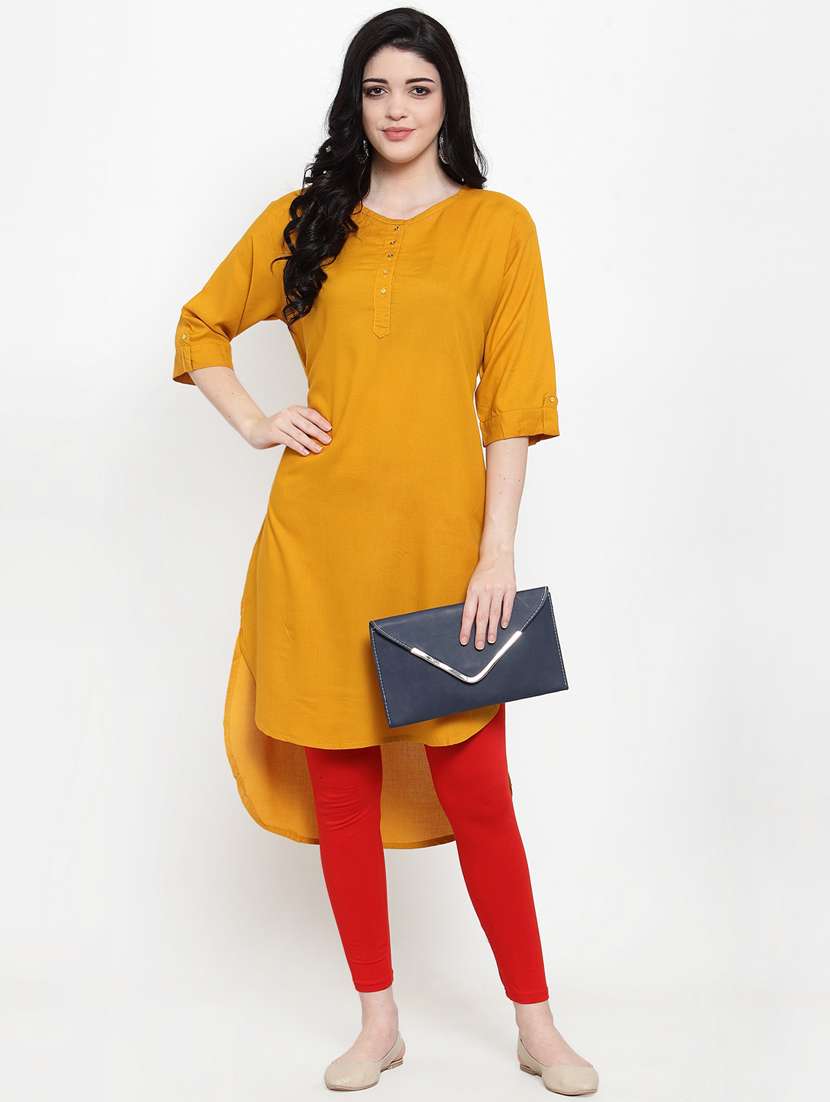 mid rise solid legging - 18885946 - Standard Image - 3