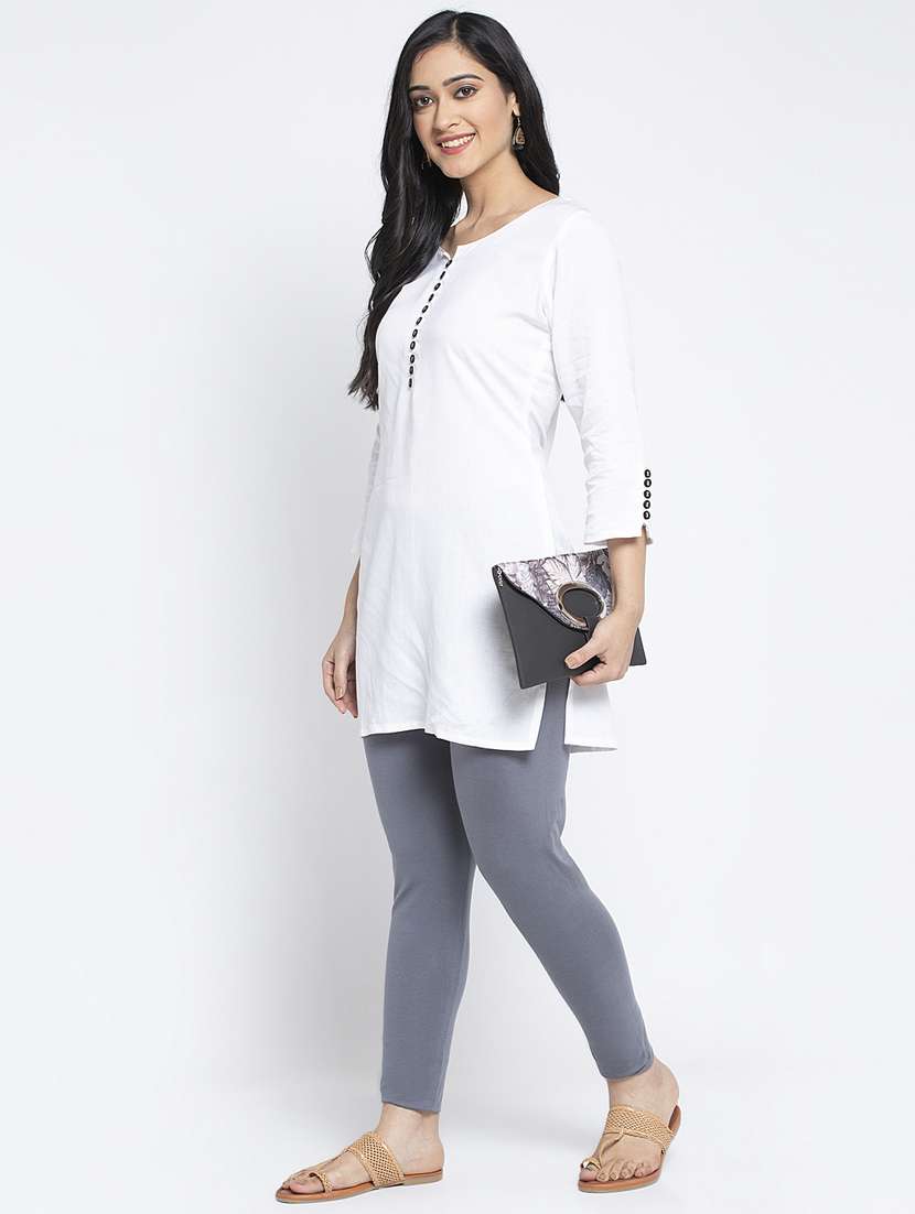 mid rise solid legging - 18885947 - Standard Image - 3