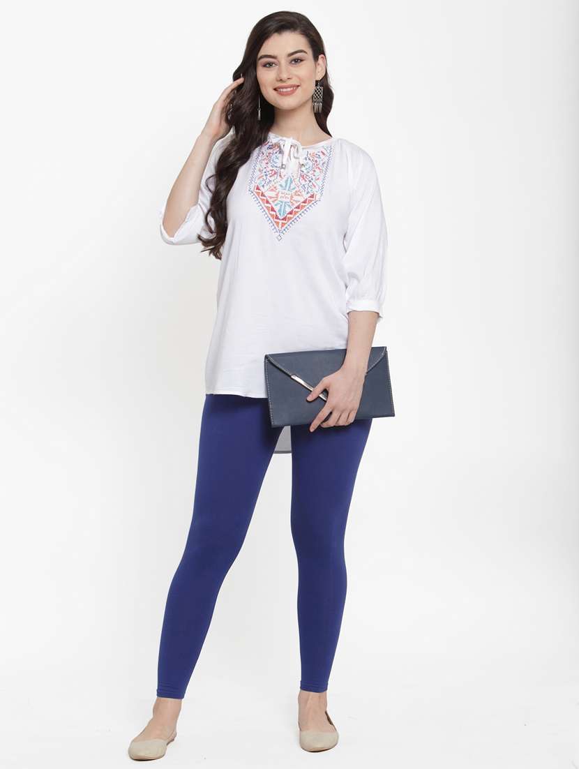 mid rise solid legging - 18885948 - Standard Image - 3