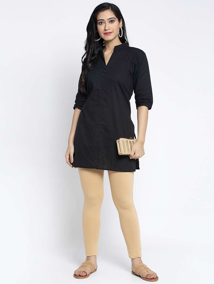 mid rise solid legging - 18885952 - Standard Image - 3