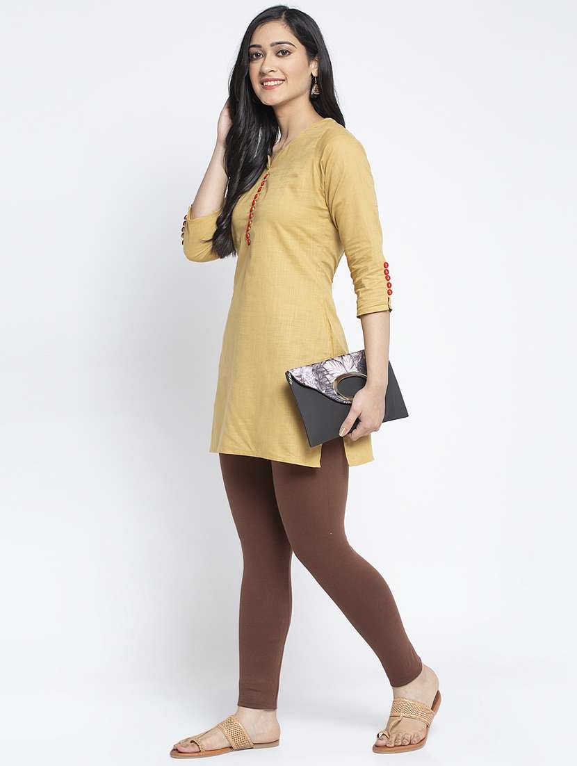 mid rise solid legging - 18885960 - Standard Image - 3