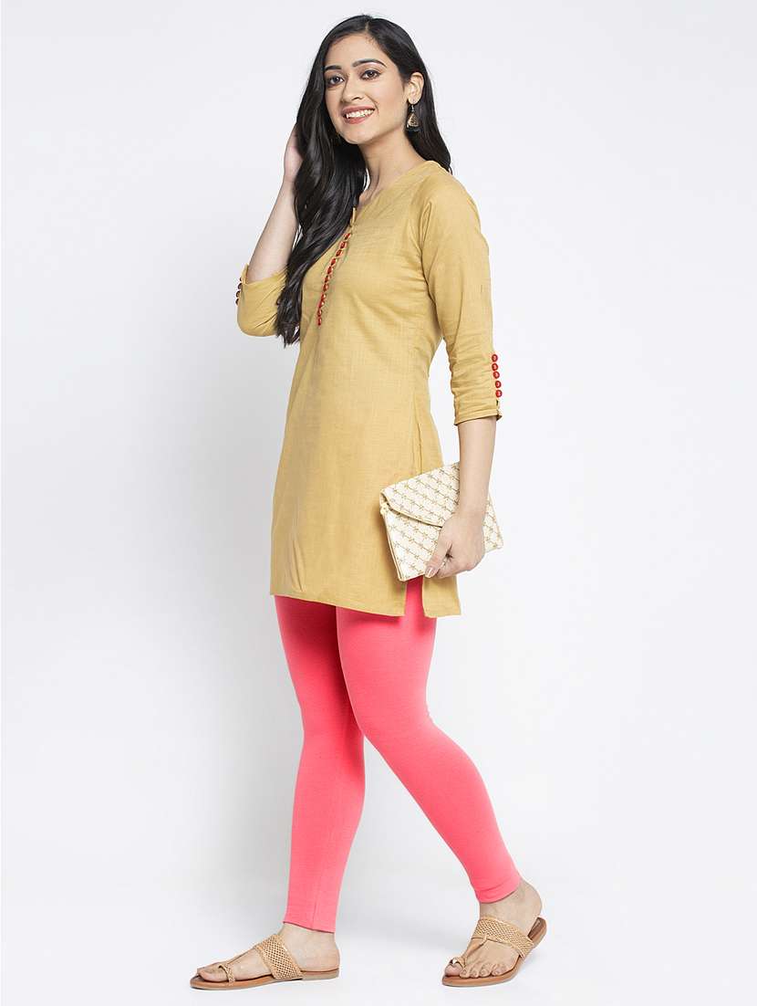 mid rise solid legging - 18885962 - Standard Image - 3
