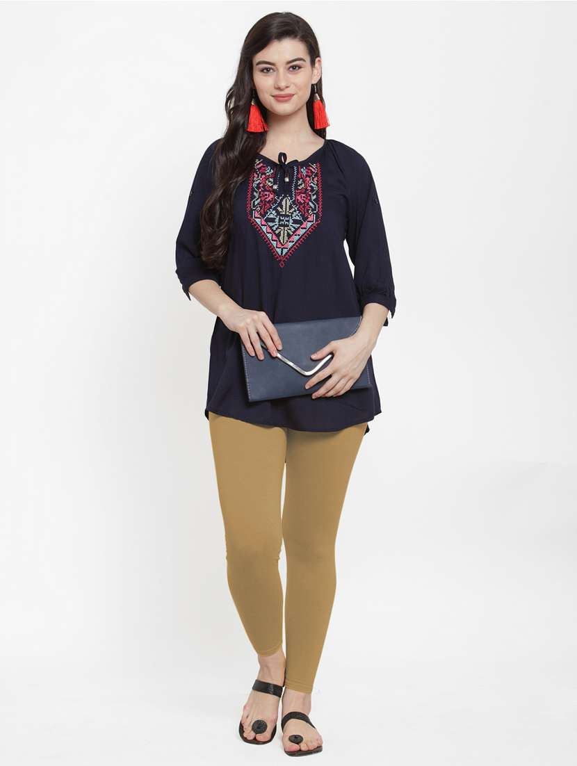 mid rise solid legging - 18885964 - Standard Image - 3
