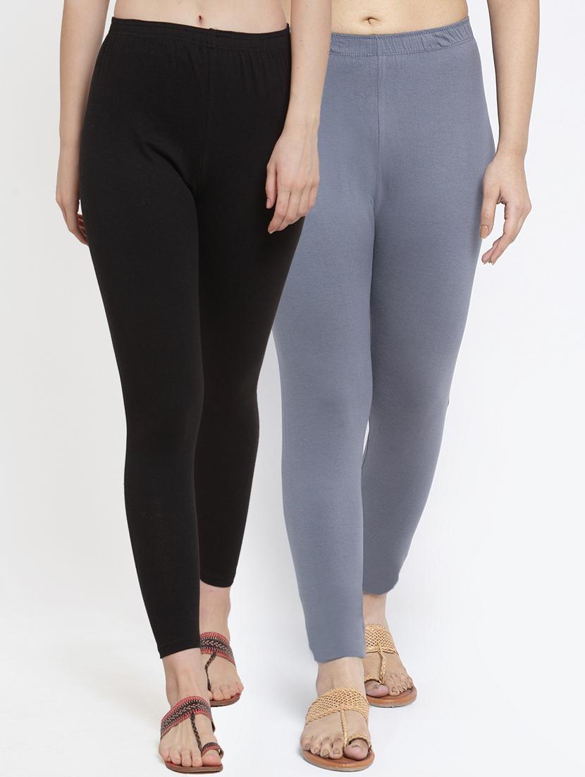 pack of 2 mid rise solid legging - 18885973 - Zoom Image - 0