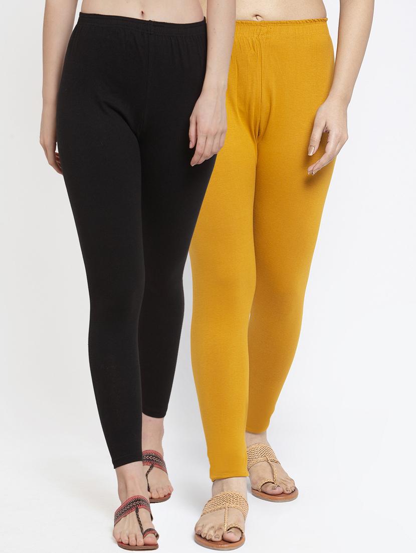 pack of 2 mid rise solid legging - 18885988 - Zoom Image - 0