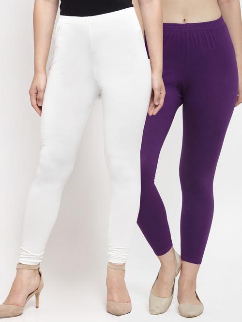 pack of 2 mid rise solid legging - 18886008 -  Standard Image - 0