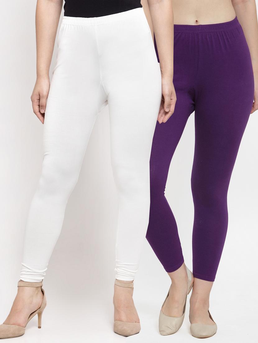 pack of 2 mid rise solid legging - 18886008 -  Zoom Image - 0