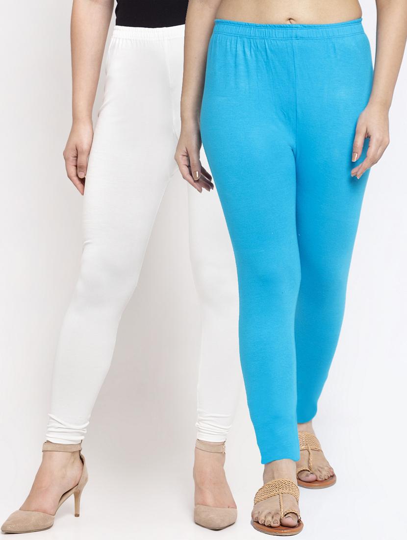 pack of 2 mid rise solid legging - 18886019 -  Zoom Image - 0