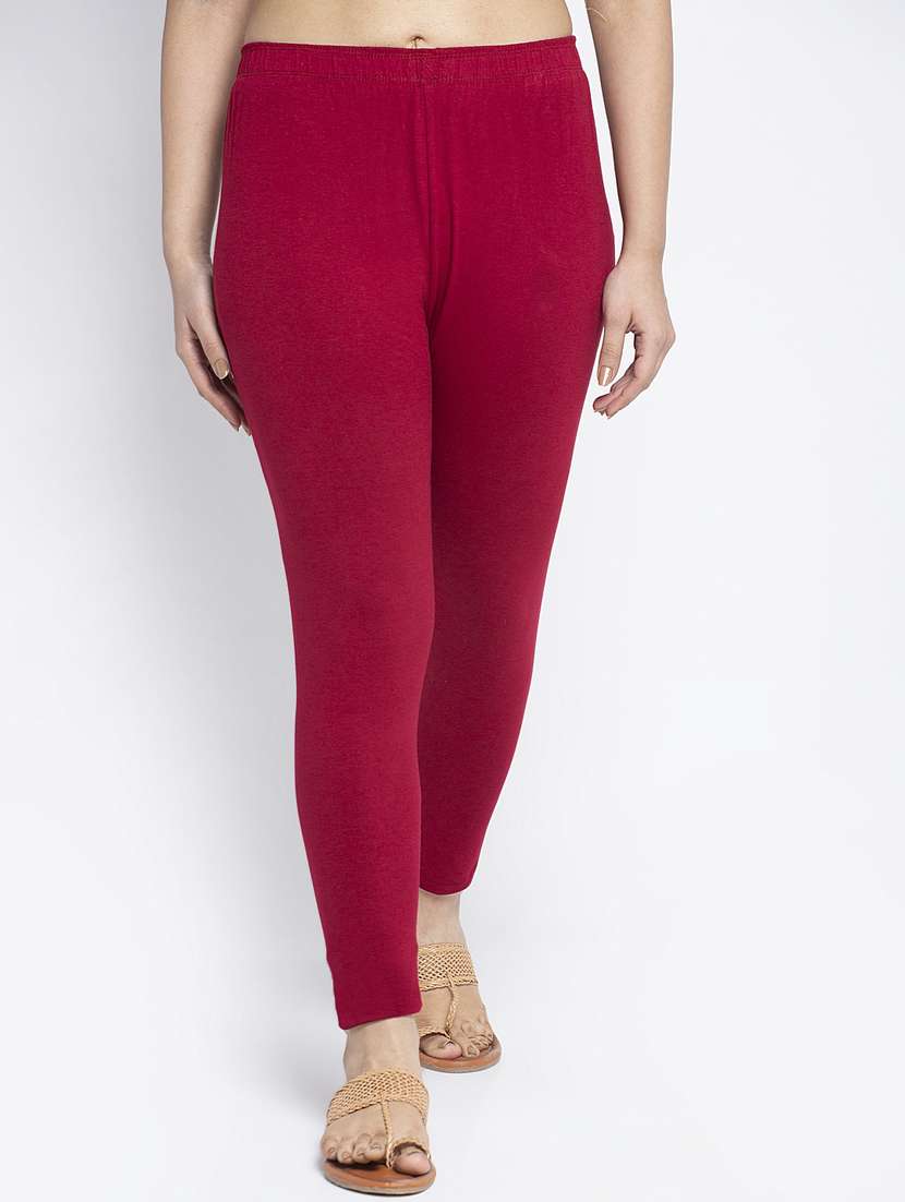 pack of 2 mid rise solid leggings  - 18886030 -  Standard Image - 3