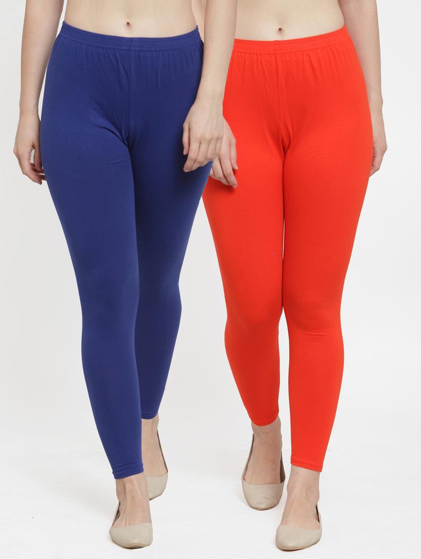 pack of 2 mid rise solid leggings  - 18886070 -  Zoom Image - 0