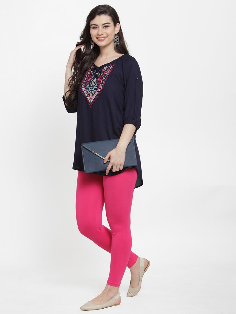 pack of 2 mid rise solid leggings - 18886124 - Standard Image - 5