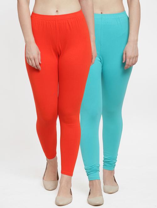 pack of 2 mid rise solid leggings  - 18886143 -  Standard Image - 0
