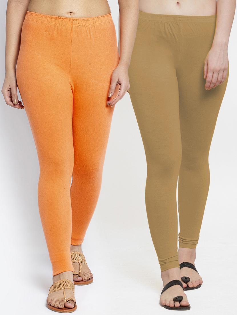 multi colored cotton lycra leggings - 18886233 - Zoom Image - 0