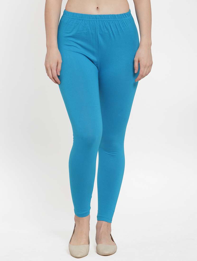 multi colored cotton lycra leggings - 18886279 -  Standard Image - 3