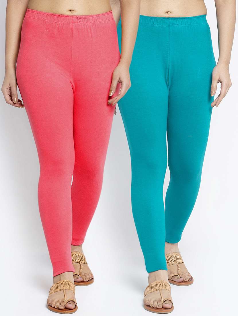 multi colored cotton lycra leggings