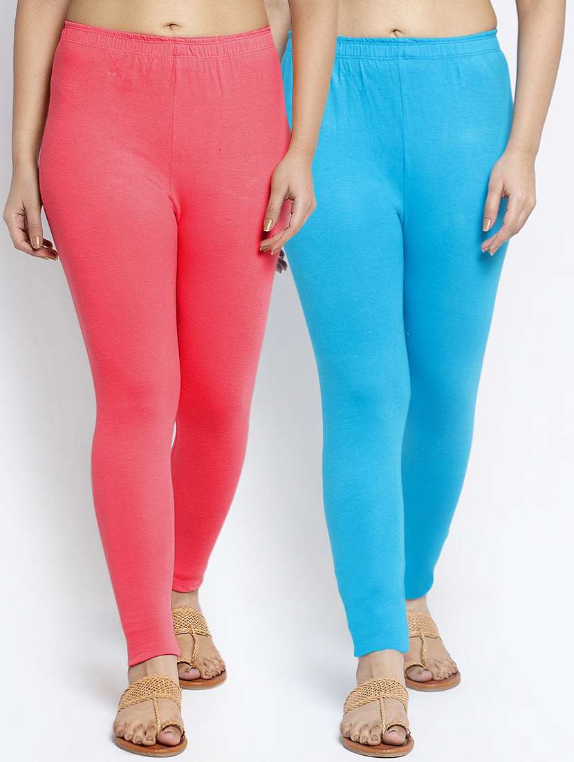 multi colored cotton lycra leggings