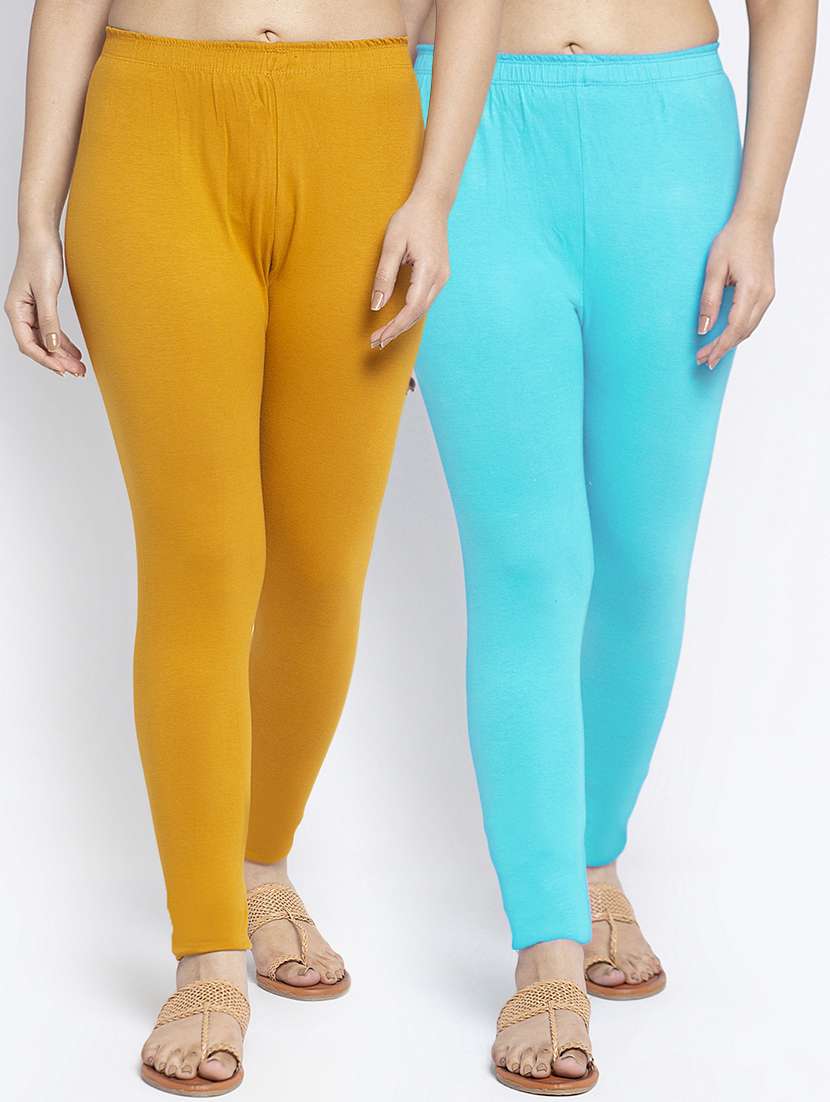 multi colored cotton lycra leggings