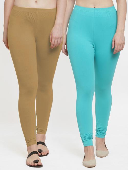 multi colored cotton lycra leggings - 18886297 - Standard Image - 0