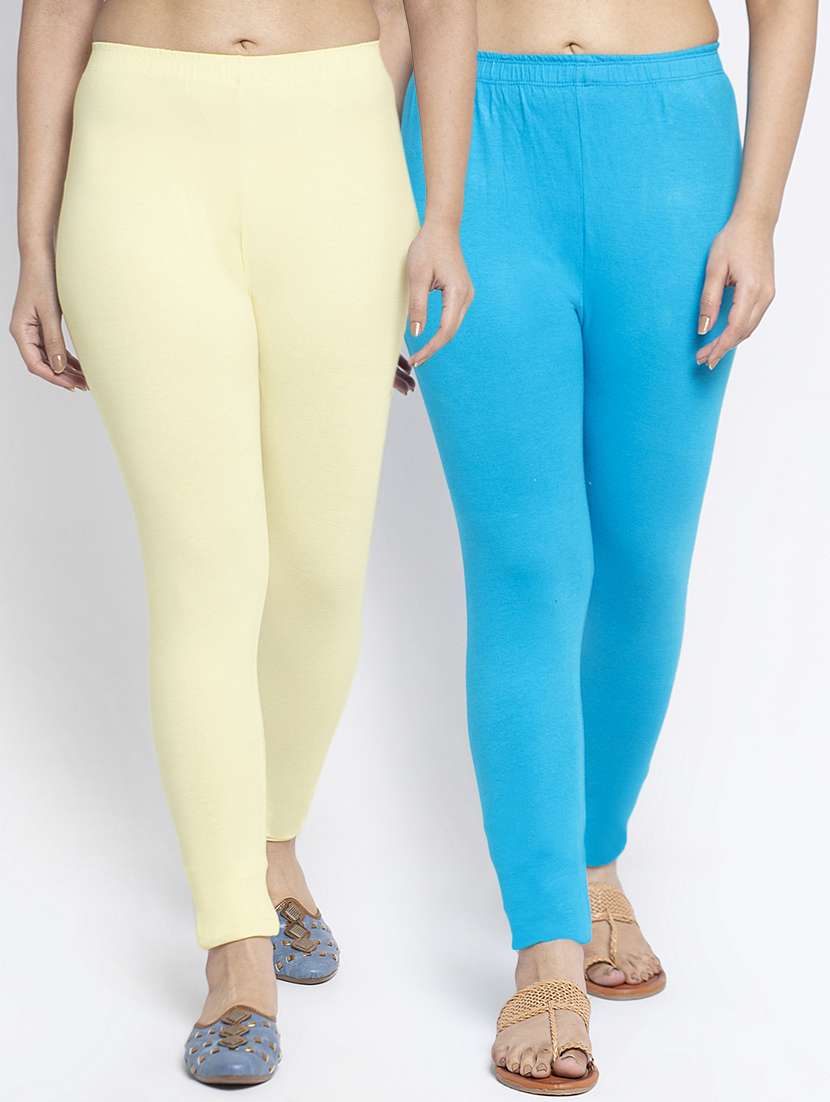 multi colored cotton lycra leggings