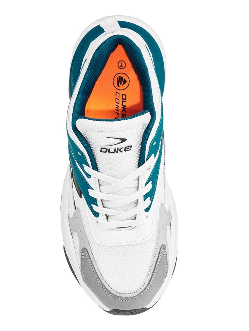 Buy online White Synthetic Sport Shoes from Footwear for Men by