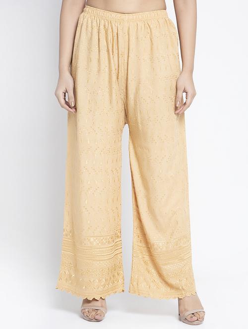 mid rise solid straight palazzo - 18893108 -  Standard Image - 0