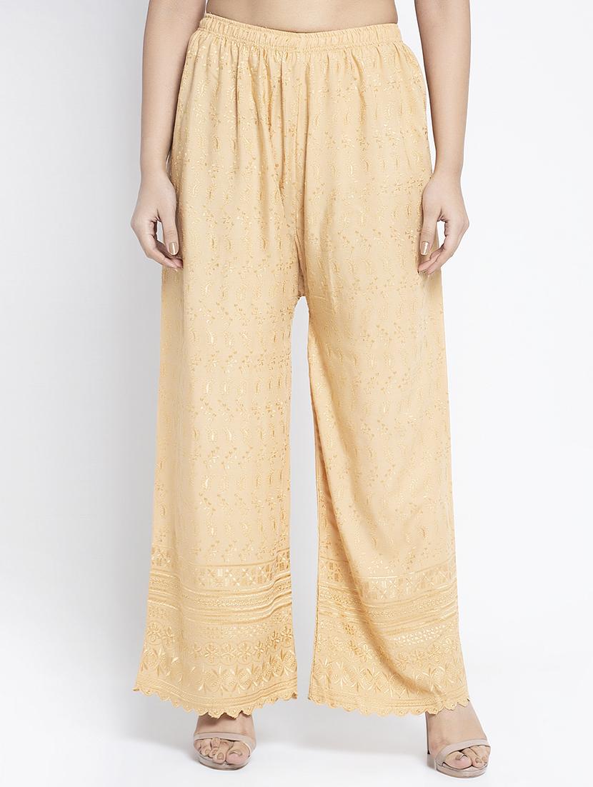 mid rise solid straight palazzo - 18893108 -  Zoom Image - 0