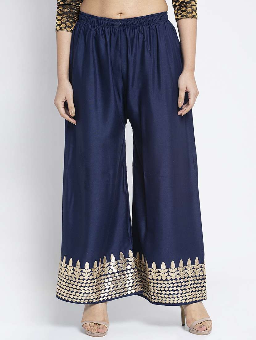 multi colored rayon palazzos - 18893435 -  Standard Image - 3