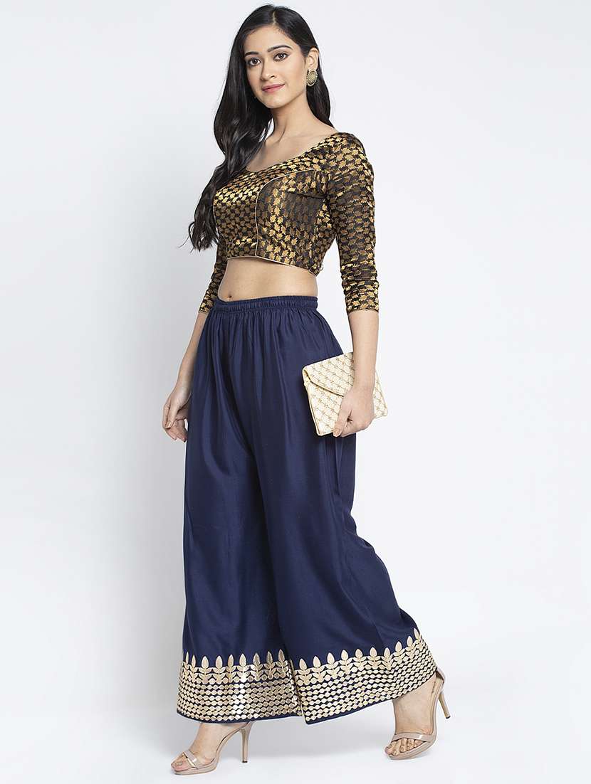 multi colored rayon palazzos - 18893435 -  Standard Image - 5