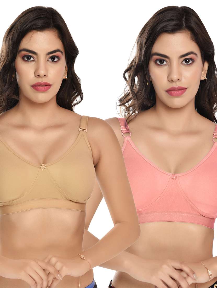 pack of 2 non padded regular bra 