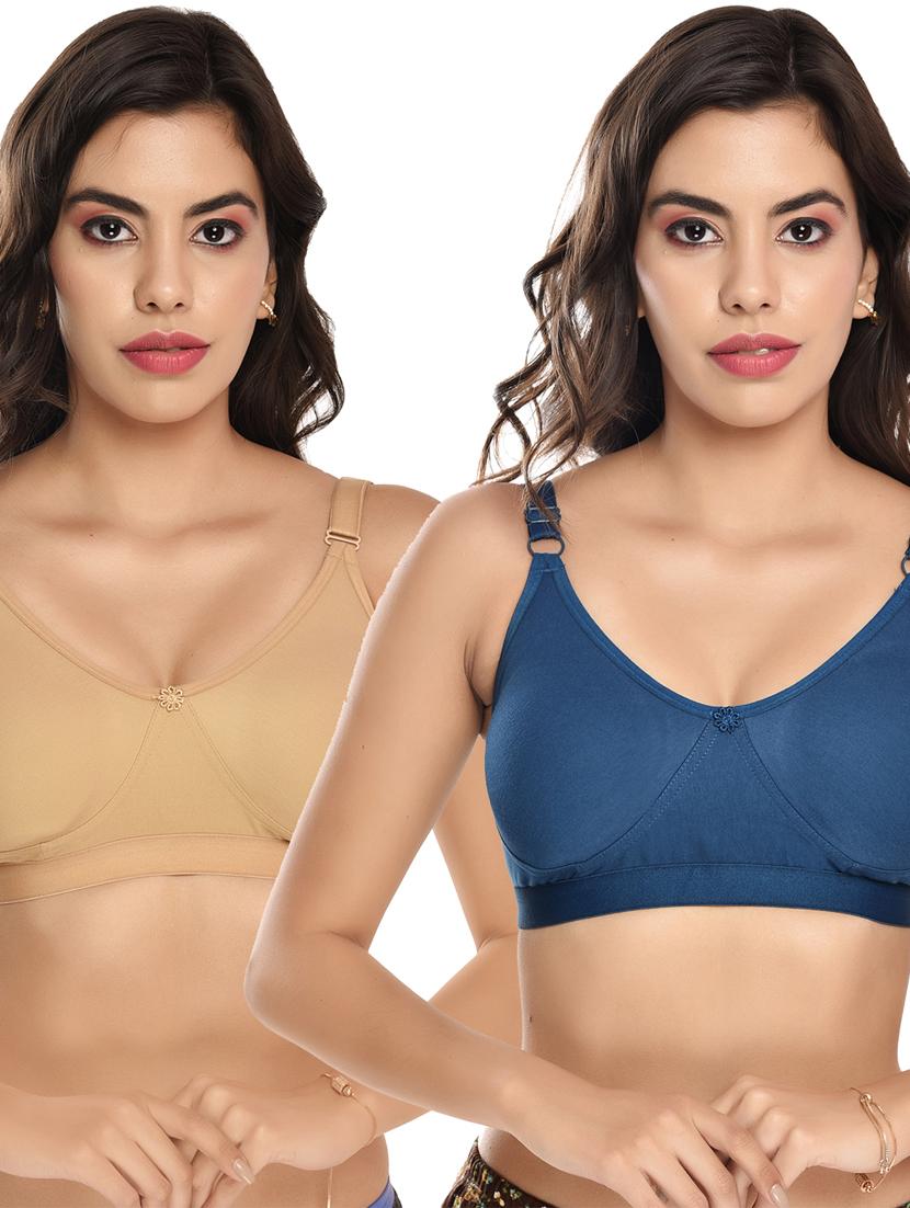 pack of 2 non padded regular bra  - 18899146 -  Zoom Image - 0