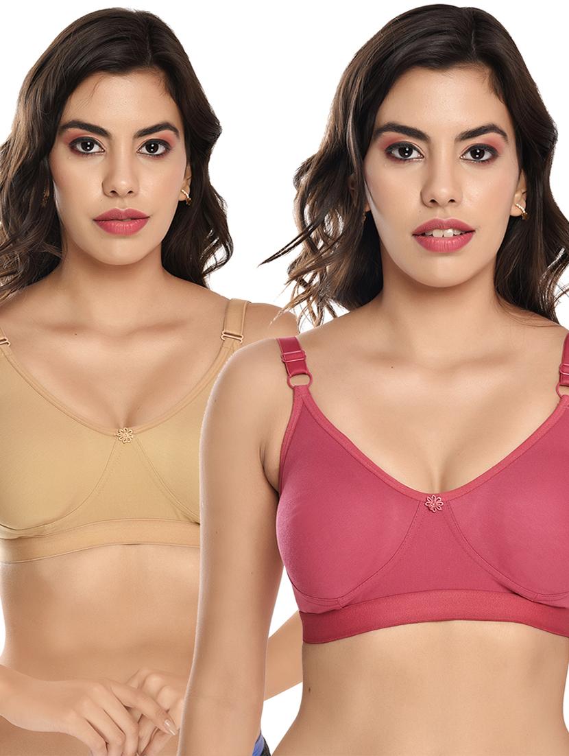 pack of 2 non padded regular bra  - 18899148 -  Zoom Image - 0