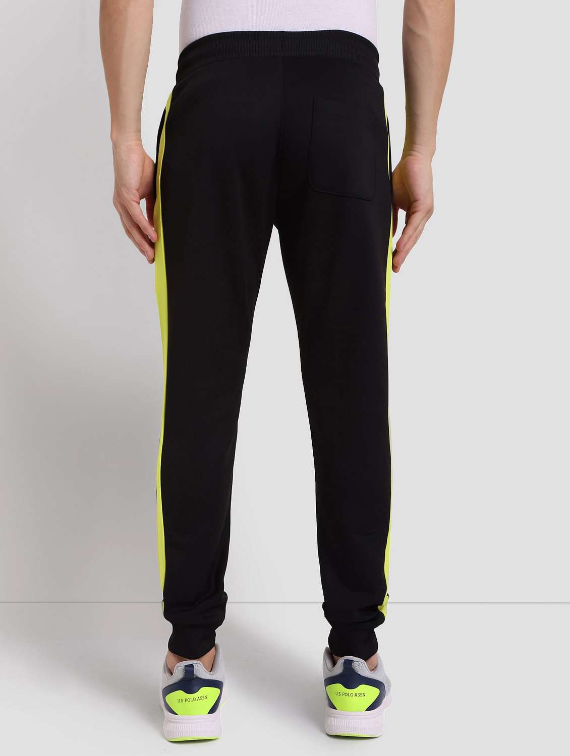Black Polyester Joggers Track Pant