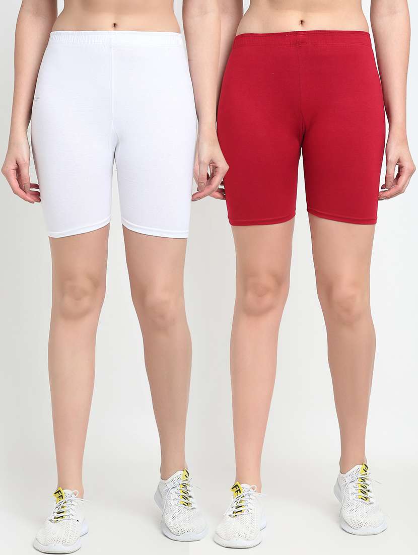 pack of 2 mid rise solid short