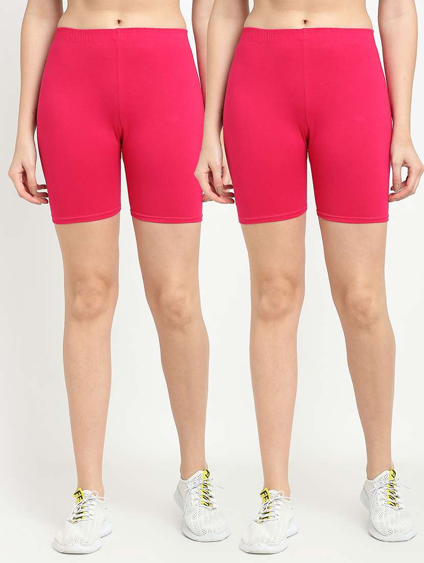 pack of 2 mid rise solid short