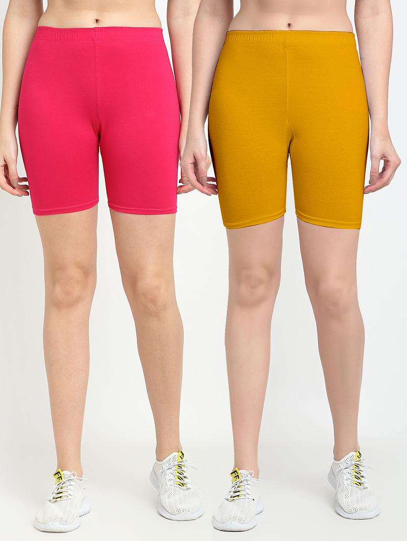 pack of 2 mid rise solid short - 18903792 - Zoom Image - 0